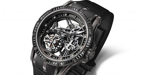 再添顶尖之作！Roger Dubuis全新Excalibur Spide鏤空飞行陀飞轮表