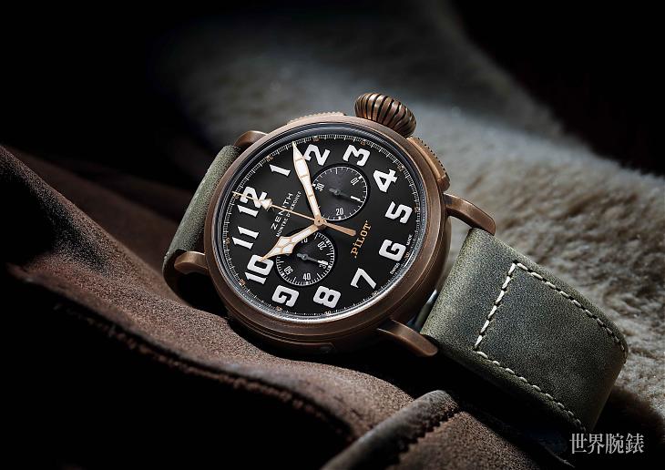 绿袍加身的二代目青铜军表 ZENITH Pilot Extra Speci