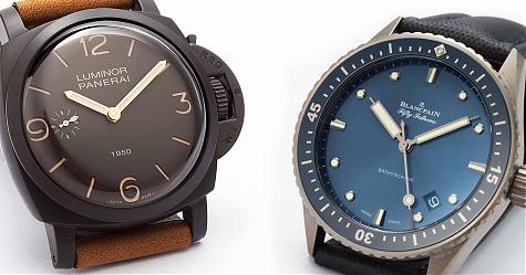 陶瓷海事用錶 BLANCPAIN vs PANERAI