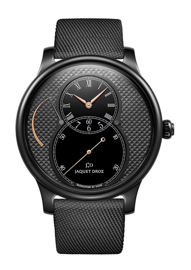 grande seconde power reserve black ceramic clous de paris陶瓷