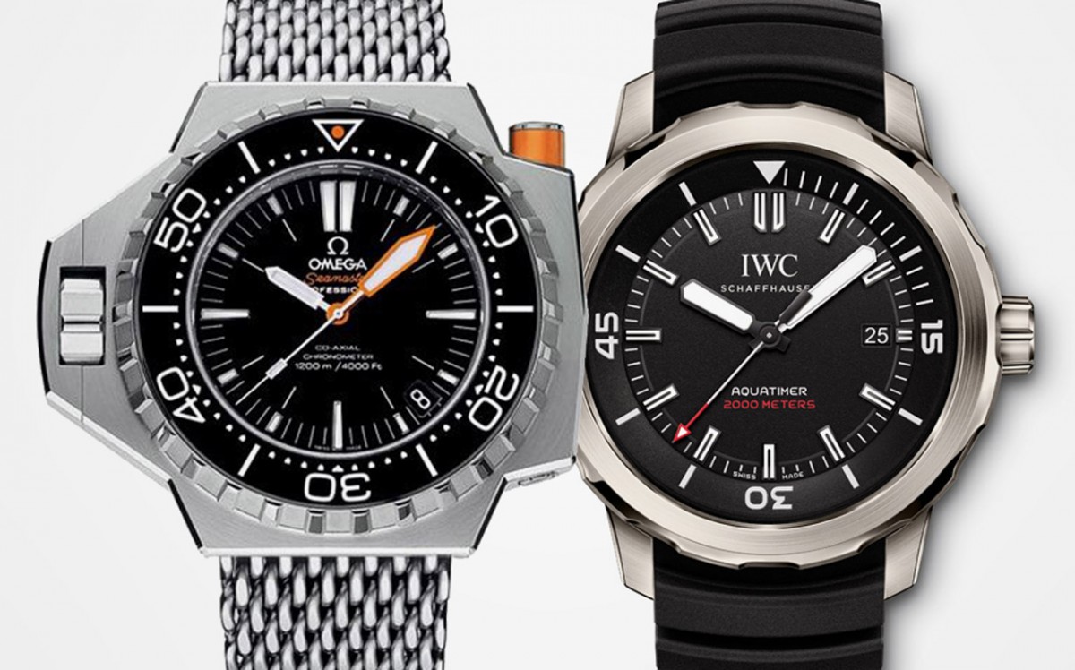 千米等級潛水錶 IWC vs OMEGA