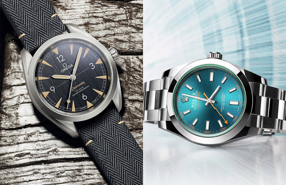 經典抗磁錶 OMEGA鐵霸 vs ROLEX綠玻璃
