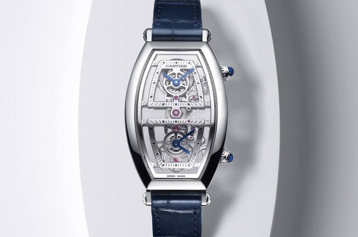 一枚机芯看起来像两只表 CARTIER Tonneau两地时间表