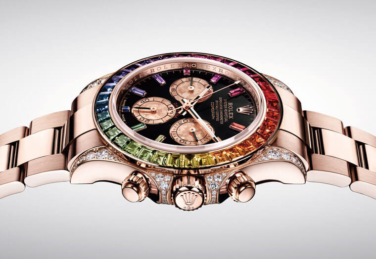 顏值最高的迪通拿計時錶 勞力士Daytona彩虹圈116595RBOW