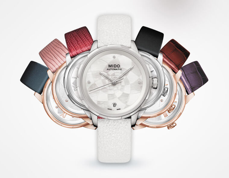 創造自己的理想時計 美度Rainflower花淅系列女士腕錶