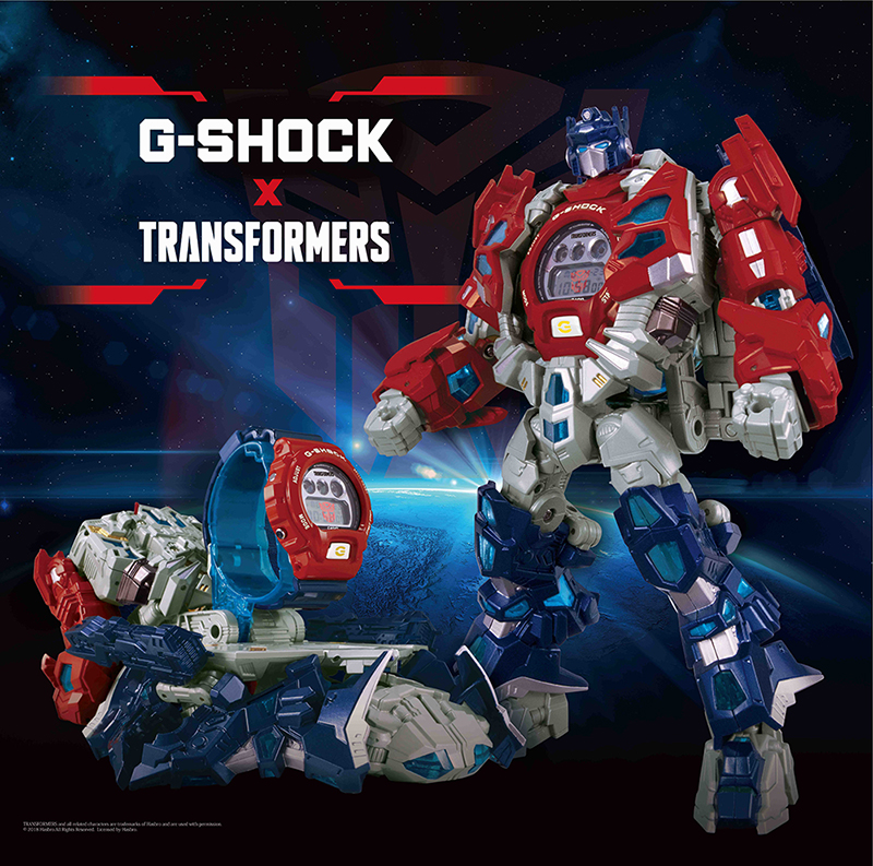 帅气无法抗拒的变形底座  G-SHOCK x 变形金刚TRANSFORMERS