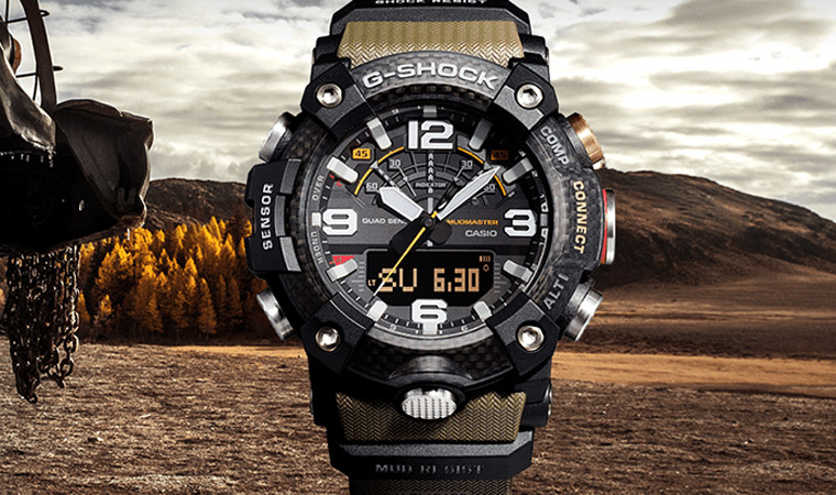 輕量化保護性也強的碳纖維錶殼　CASIO G-Shock Mudmaster GG-B100