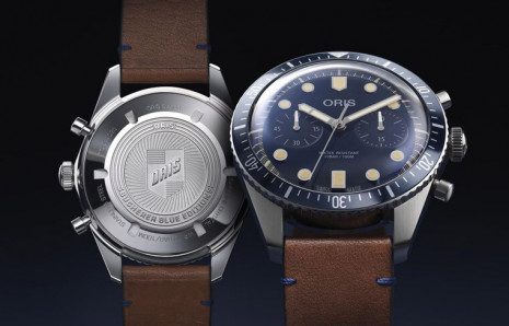 ORIS這個復古潛水錶系列的計時錶可是稀有品種，Divers Sixty-Five新推BUCHERER錶店聯名特別版