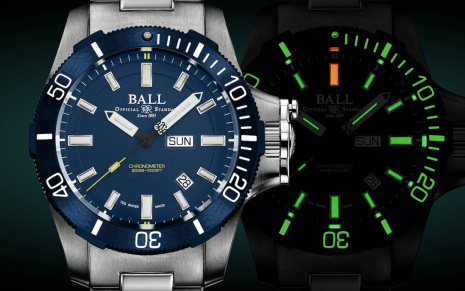 BALL WATCH專業潛水腕錶再添新作 Submarine Warfare藍面盤在功能上更進一步