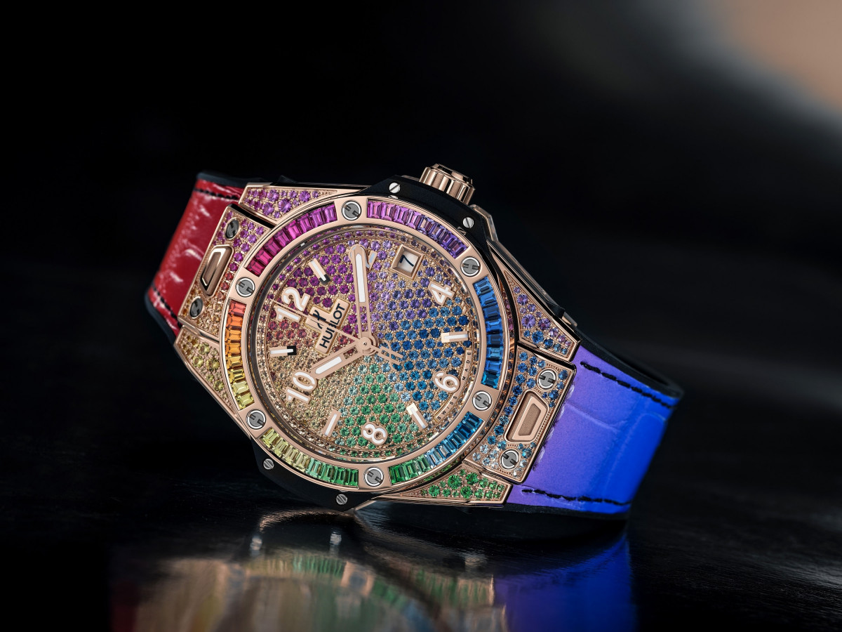 宇舶big Bang系列镶嵌上彩色宝石更显耀眼 世界腕表world Wrist Watch 宇舶big Bang系列镶嵌上彩色宝石更显耀眼 世界腕表world Wrist Watch