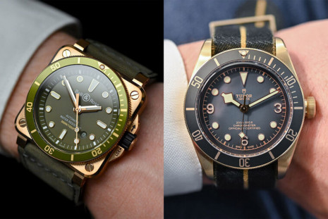 帝舵Black Bay和柏萊士BR方錶都略懂10萬元青銅潛水錶