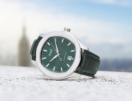 伯爵Piaget Polo S換上綠色面盤讓手錶更具可看性