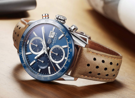 泰格豪雅升級版Carrera Calibre 16計時錶具備更多新的設計細節