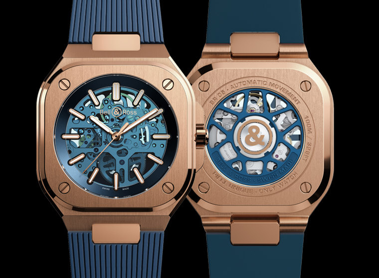 柏莱士捐赠BR05 Skeleton Gold Blue给Only Watch慈善拍卖会