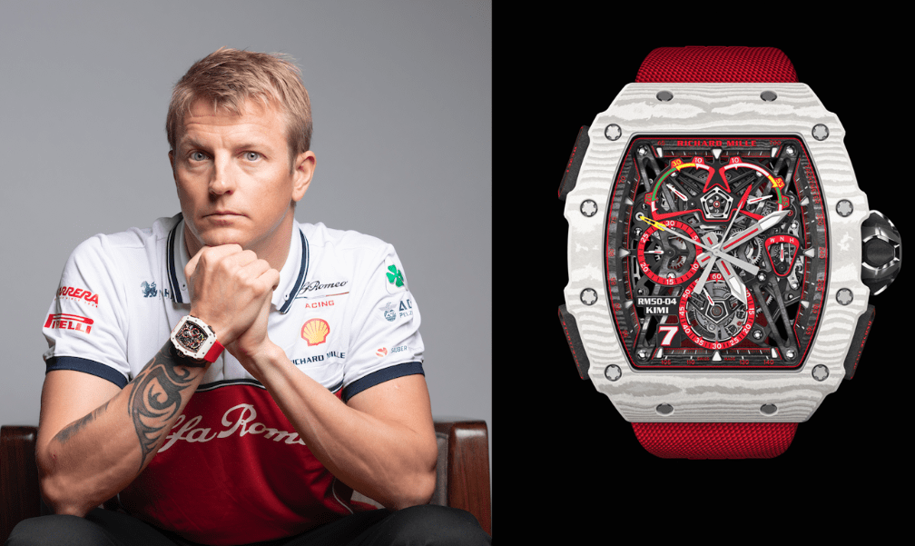 RICHARD MILLE携手品牌挚友芬兰冰人打造同名RM 50-04 Kimi Räikkönen双秒追针陀飞轮计时表