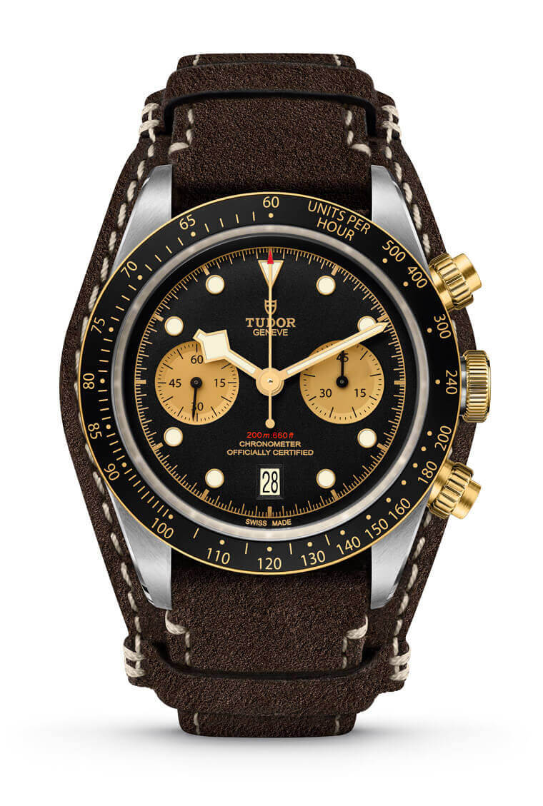 帝舵代言人周杰伦戴着blackbay半金计时表开着跑车拍摄最新广告影片