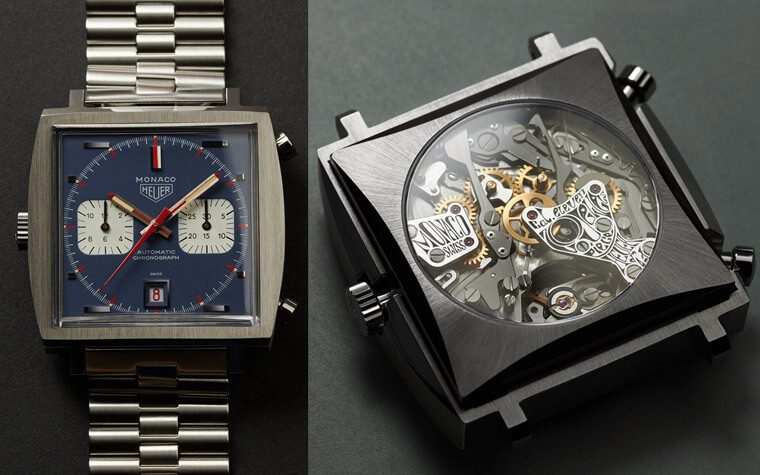 泰格豪雅打造全球唯一一只Monaco Piece d'Art 採用原版Calibre 11机芯零件并加上雕花装饰