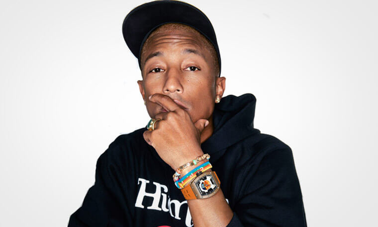 嘻哈天王菲董Pharrell William有一支RM超屌 太空人表面還有陀飛輪