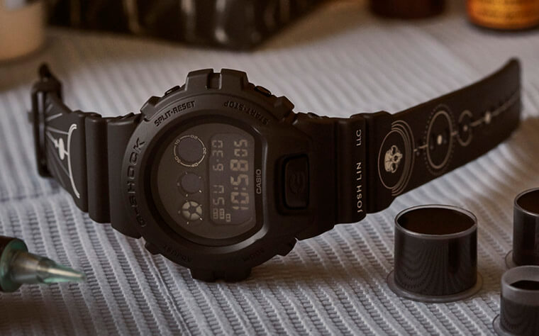 G-SHOCK與刺青師Josh Lin打造鼠年限定錶DW-6900BBTNY