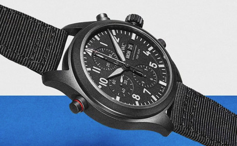 IWC Top Gun飛行錶用新材質瓷化鈦金屬來保護內部追針計時機芯
