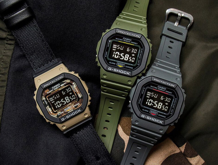 千元预算推荐G-SHOCK农家橡树、DW-5600等军风电子表- 世界腕表World