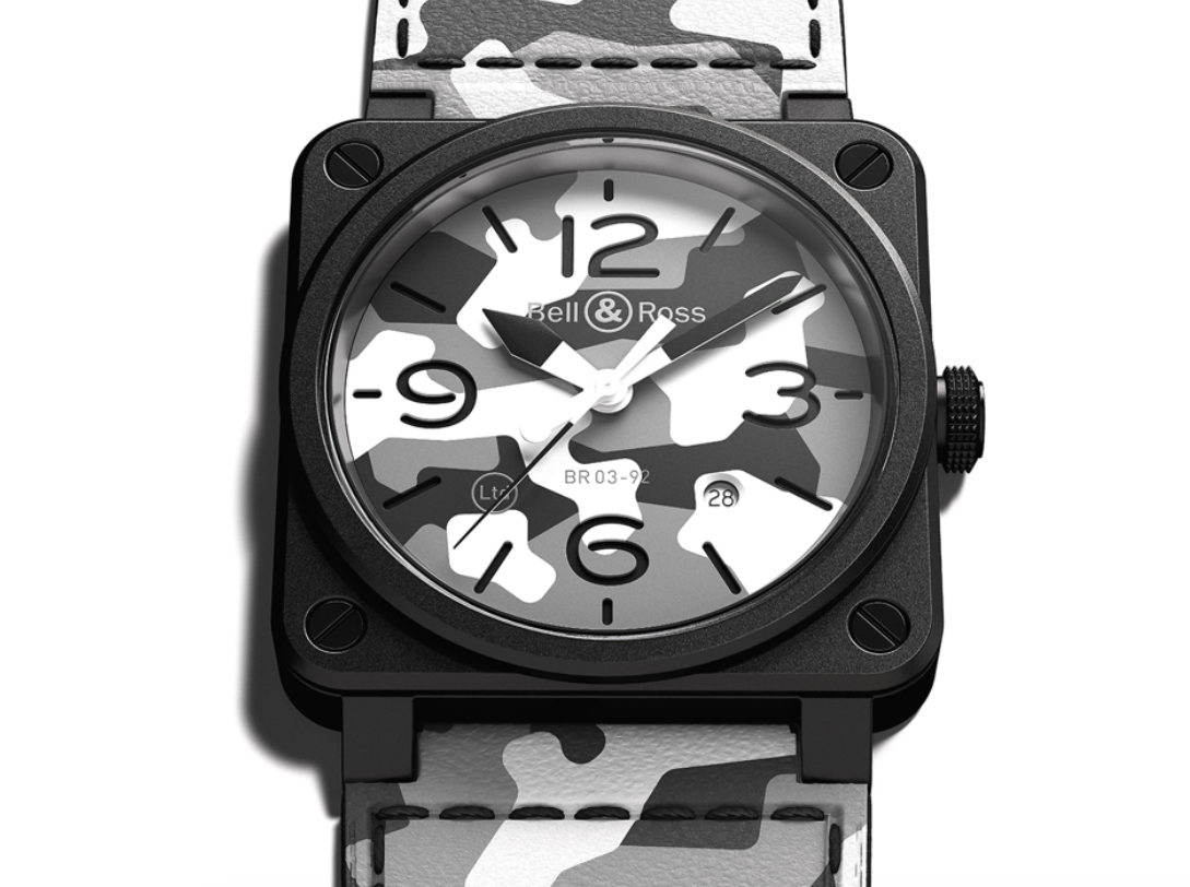 柏莱士br03 92 White Camo以雪地迷彩设计诠释时尚军风 世界腕表world Wrist Watch 柏莱士br03 92 White Camo以雪地迷彩设计诠释时尚军风 世界腕表world Wrist Watch