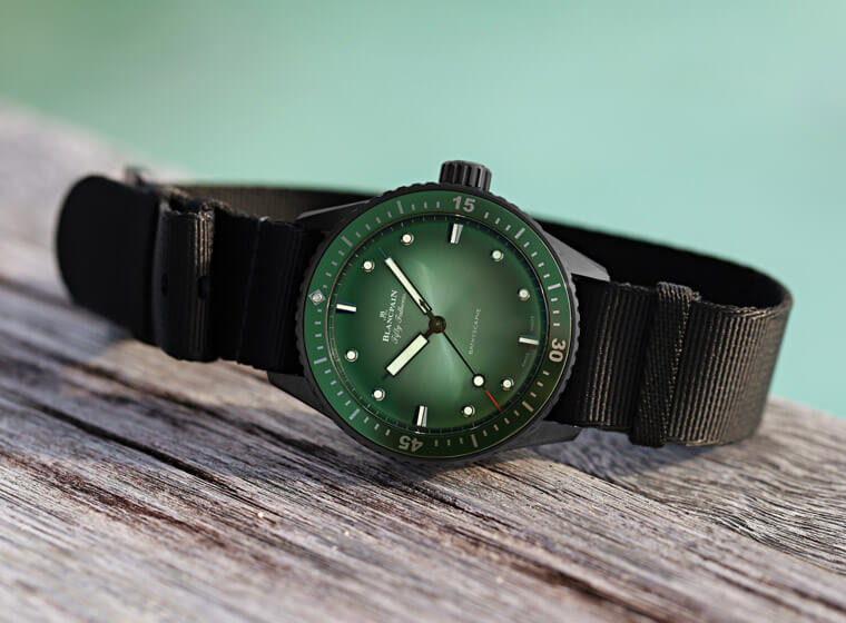 又多一名绿水鬼 宝珀五十噚推出限点限量绿面款式 - 世界腕表 world