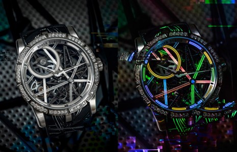 羅杰杜彼以亞洲大城夜景為靈感創造新款Excalibur Blacklight限量錶