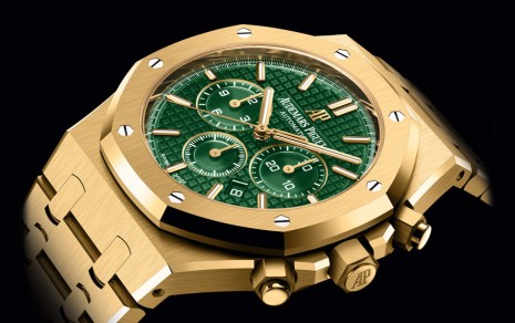 皇家橡樹超薄錶、計時錶和陀飛輪改換綠色面盤新登場