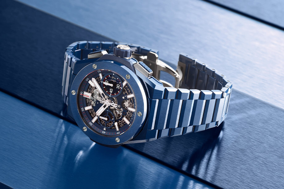 陶瓷表王持续发力评点2021 hublot big bang蓝陶瓷计时表 世界腕表world wrist watch