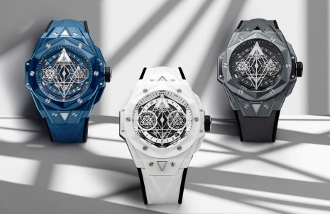 宇舶Big Bang刺青聯名計時錶以彩色陶瓷詮釋立體幾何設計