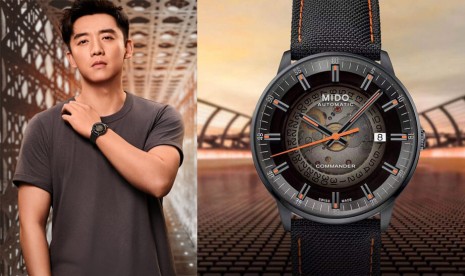 MIDO美度表代言人鄭愷佩戴指揮官系列腕錶演繹廣告新作