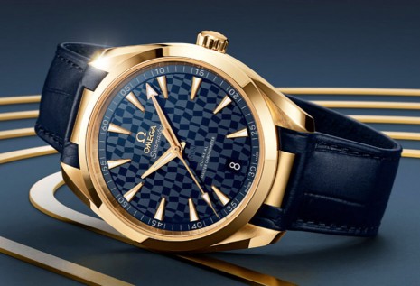 歐米茄以奧運金牌為靈感推出Aqua Terra 150米東京2020紀念錶