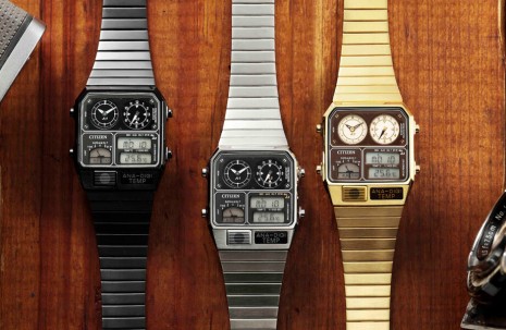 CITIZEN重新復刻1980年代的指針數位雙顯科幻風手錶