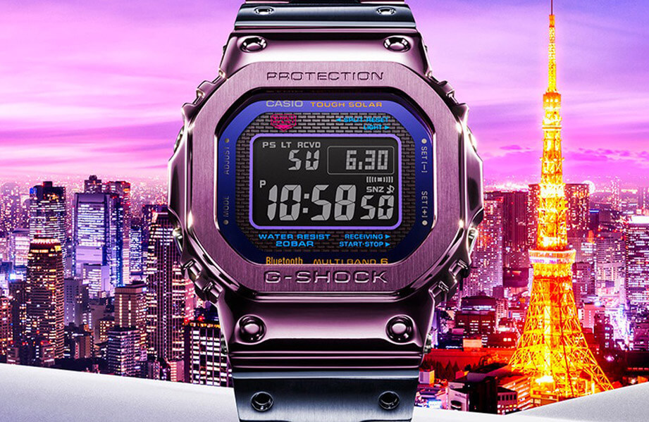 G-SHOCK GMW-B5000雙色不鏽鋼新作融入東京日暮夜景主題
