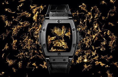 黑陶瓷殼藏著地球上最稀有的原生黃金結晶  HUBLOT宇舶黑金錶有亮點