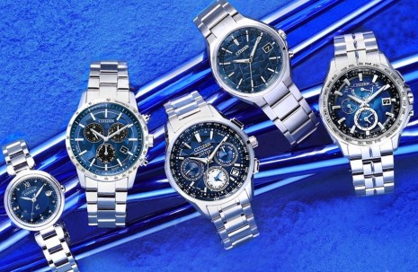 CITIZEN日本藍光動能男女錶以立體紋路詮釋迷人藍色調