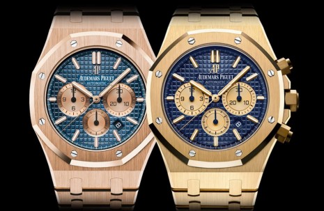 AP皇家橡樹黃金和玫瑰金藍面計時錶行情差很大  最新行情價格揭曉