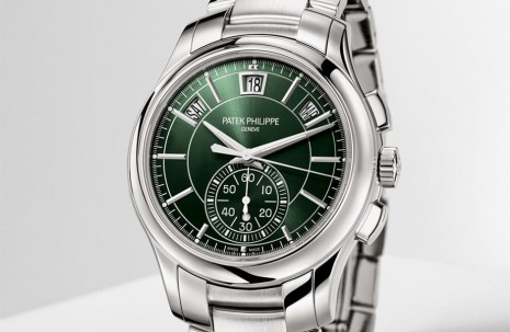 PP下一款熱門鋼錶 5905綠面年曆計時錶未來看俏
