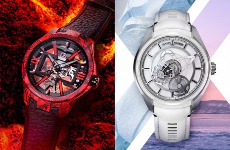 雅典錶以火山熔岩和冰川為靈感創作新款鏤空錶與卡羅素手錶