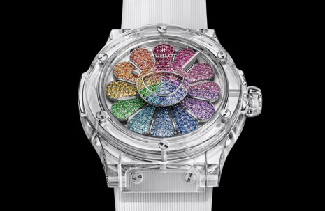 HUBLOT x 村上隆「微笑之花」聯名錶第二彈現身！七彩寶石氣場驚人！