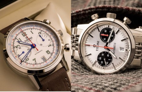 TITONI以古董軍錶為靈感打造雙版本Heritage傳承計時碼錶