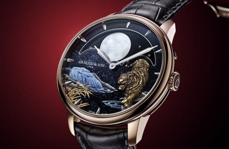 亞諾表以超大月相搭配金雕微繪技法創作限量錶慶祝農曆虎年