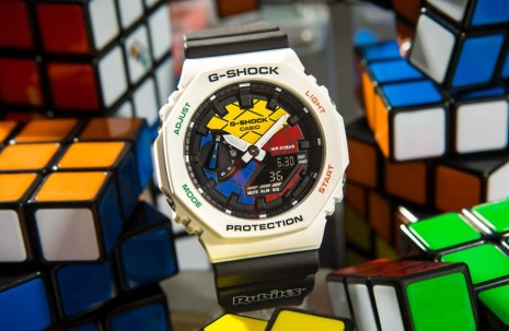 G-SHOCK首度與魔術方塊合作推出農家橡樹聯名錶