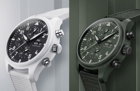 IWC飛行員Top Gun系列首度推出白色和綠色陶瓷錶殼
