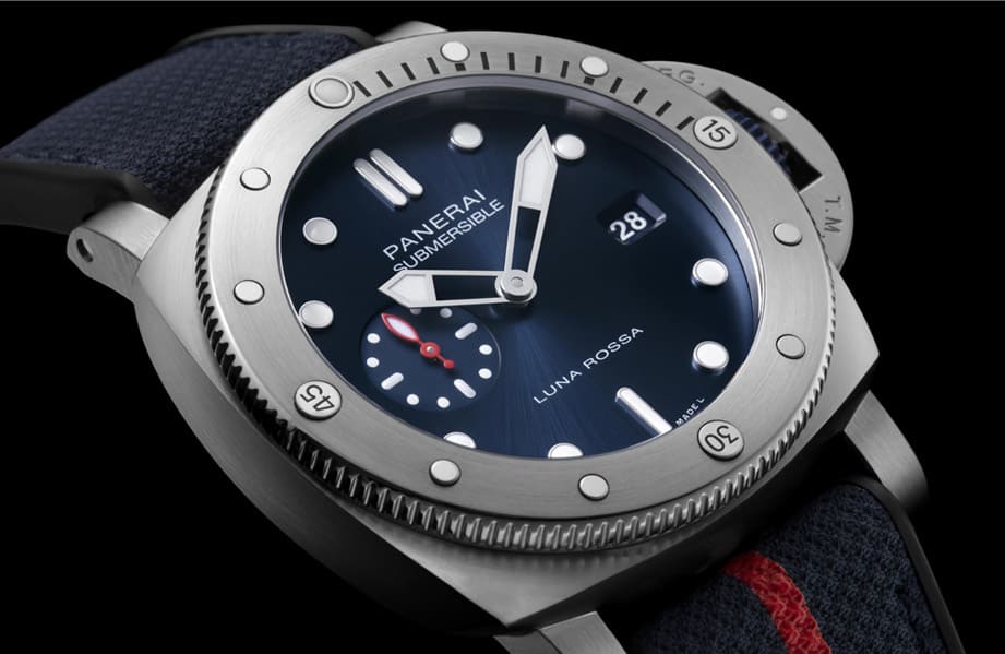 沛纳海44mm Submersible潜水表与义大利知名帆船队双强联名