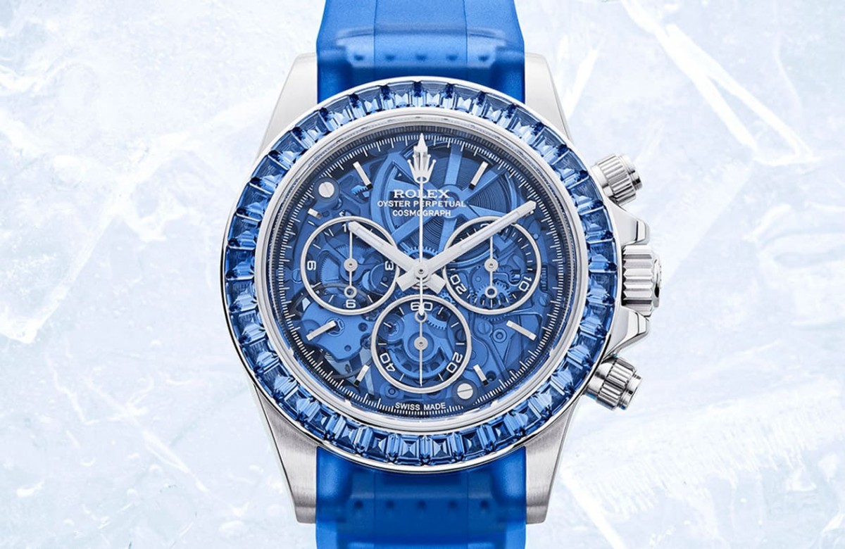 以蓝宝石打造”雪山冰川“奇景的劳力士Daytona 116500LN