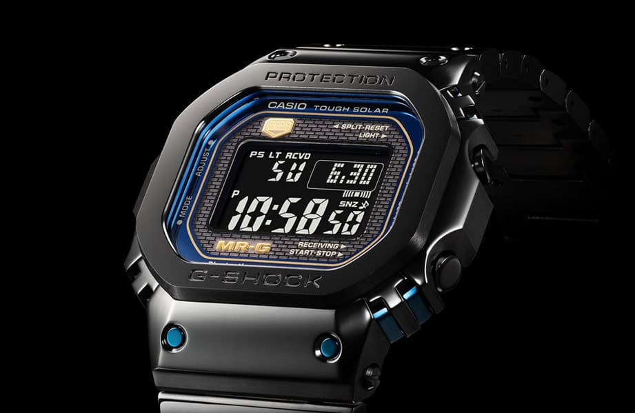 G-SHOCK顶级款MRG-B5000新表以「青墨」为主题 黑蓝配色让人感到寧静放松