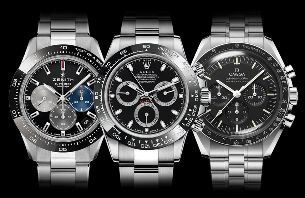 不锈钢计时表三大天王Daytona、Chronomaster Sport和登月表最新价格行情分析