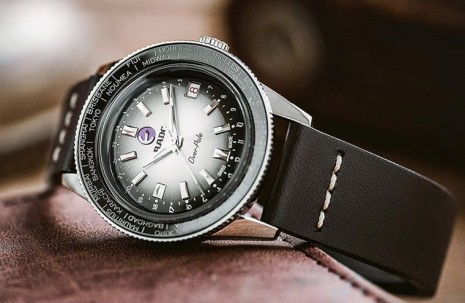 雷達表庫克船長復古世界時區限量錶靈感來自1960年代經典手錶
